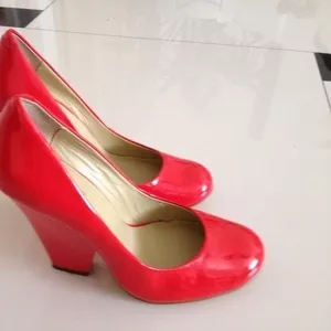туфли красные лакированные 