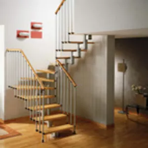 Модульная межэтажная лестница