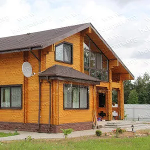 Деревянные дома из бруса по финской технологии.