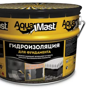 Битумная мастика AquaMast (АкваМаст) 10кг изоляционная