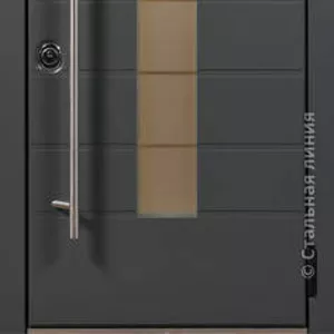 Продам дверь входную для дома (стальная линия) правое открывание