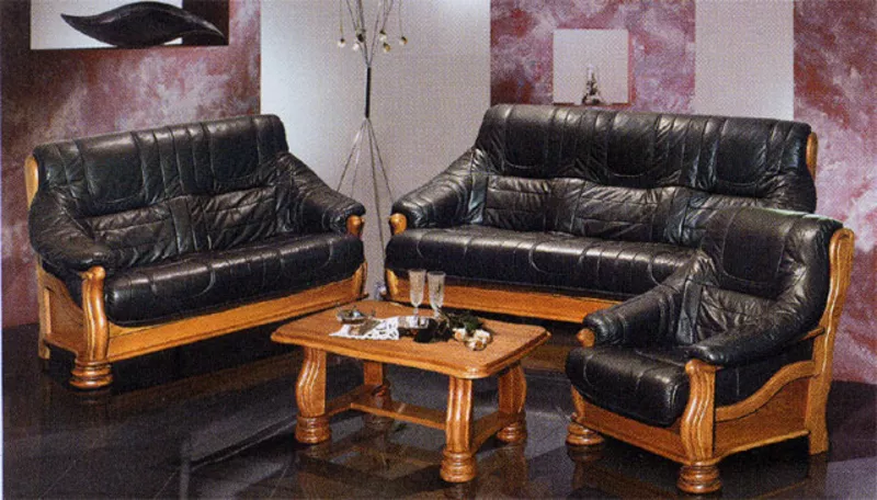 мягкий уголок новый диван и два кресла цезарь материал 