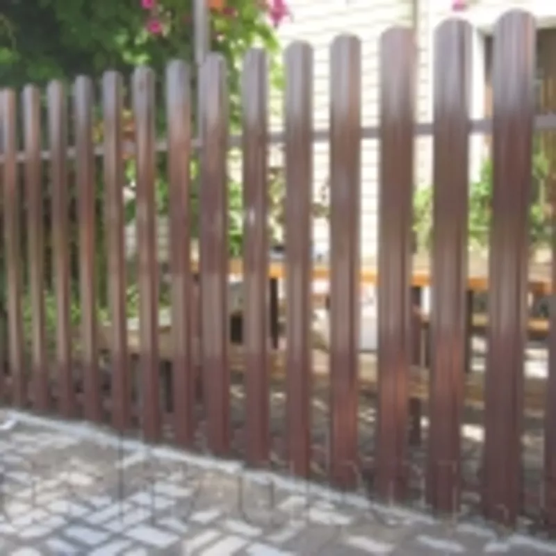 Забор из штакетника металлического – это уникальный вид ограждения,  пр 2
