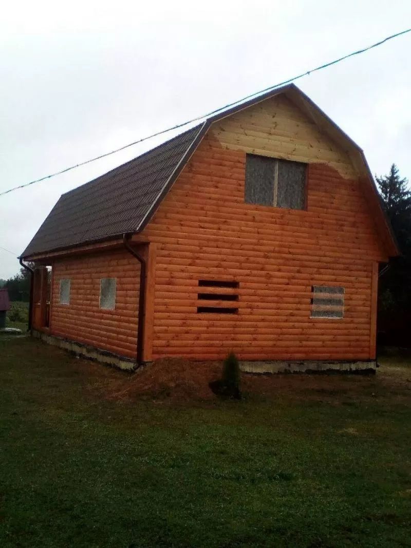 Дом из бруса сруб 9×7 Влад установка в Могилеве 5